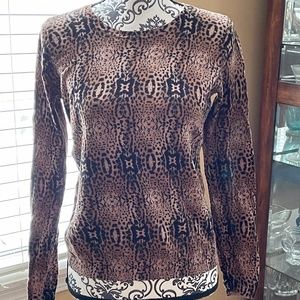 MNG by MANGO Leopard Print Lightweight Sweater